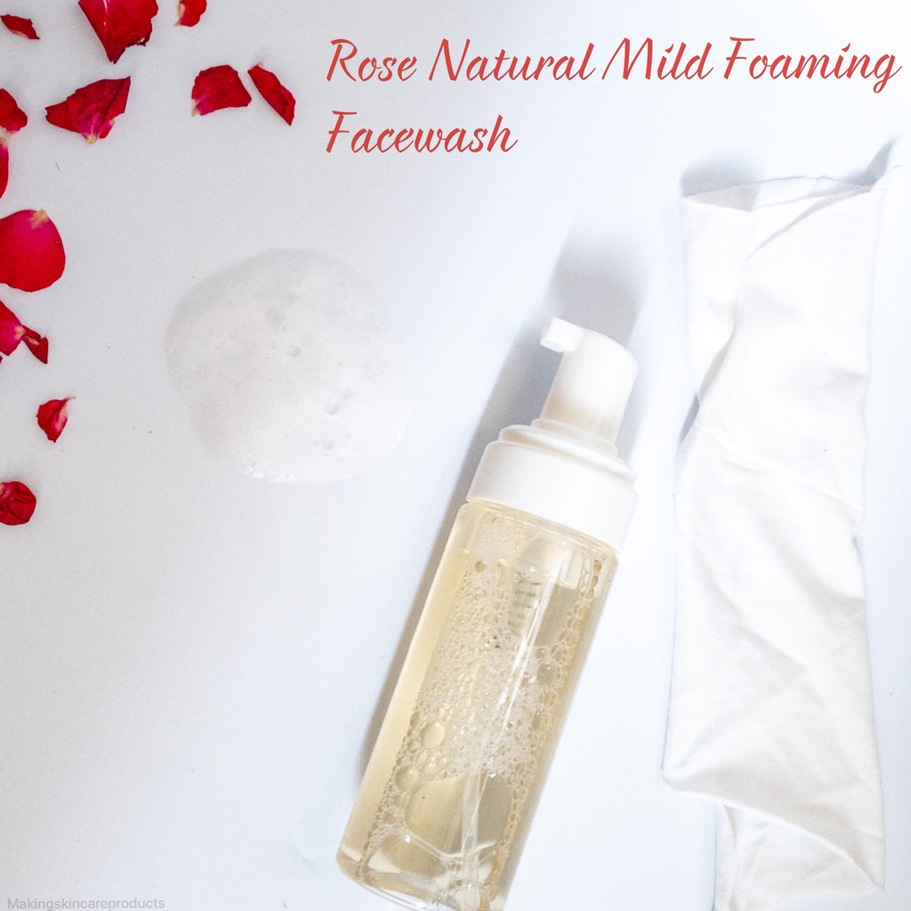 Rose Natural Mild Foaming Facewash