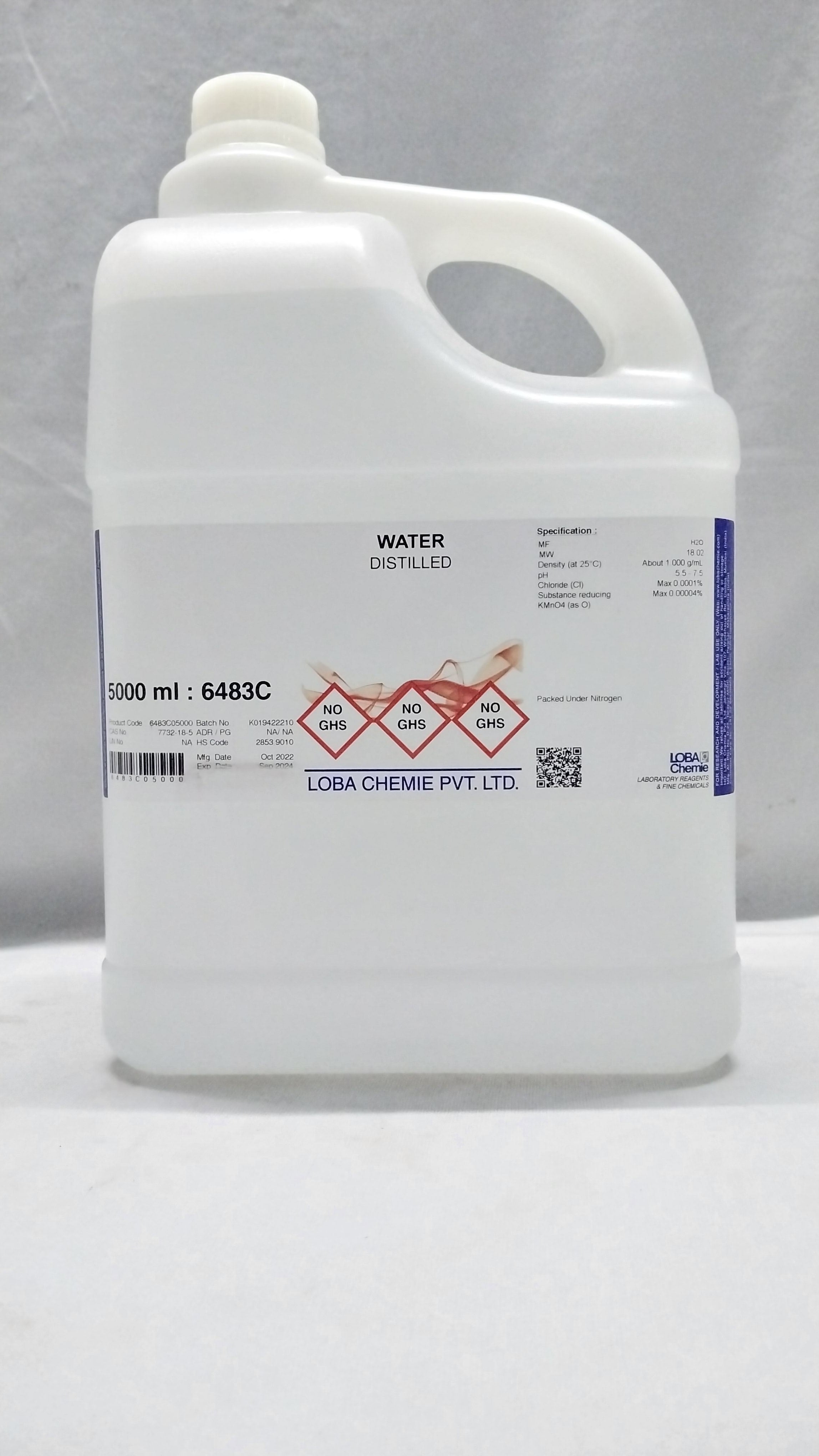Distilled Water 0 TDS Loba Make – aseschem